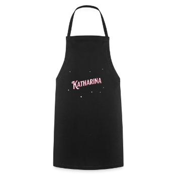 Katharina name personalized - Cooking Apron - black - Front - AI Model Male 185 dark (185cm)