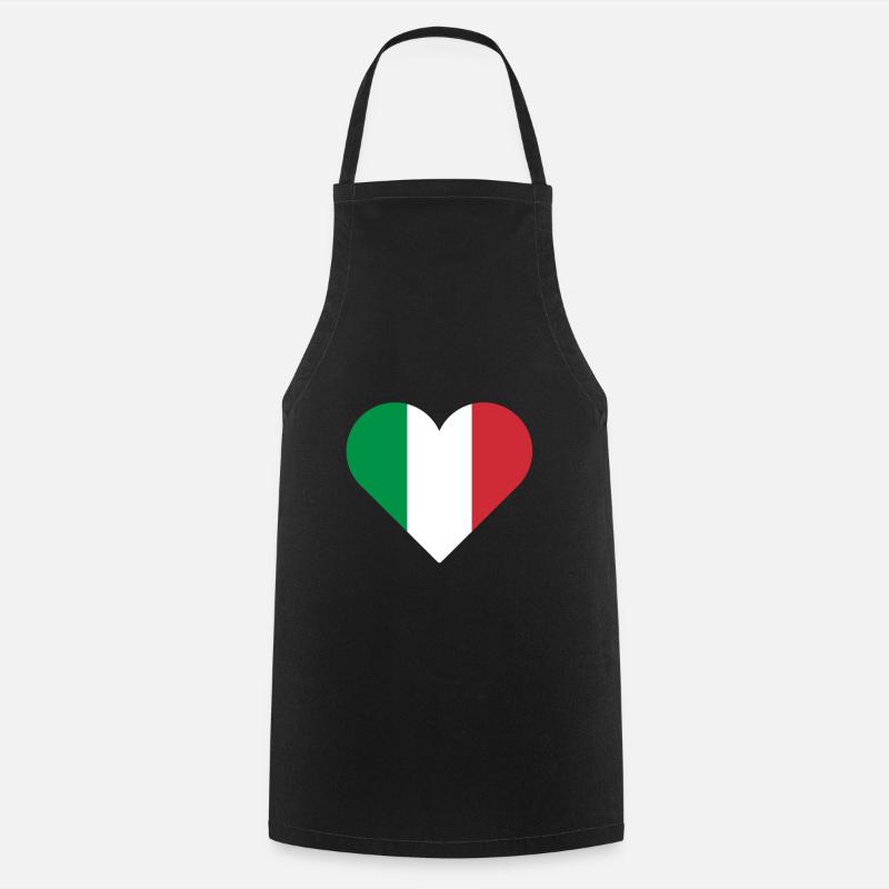 Italy - Cooking Apron - black