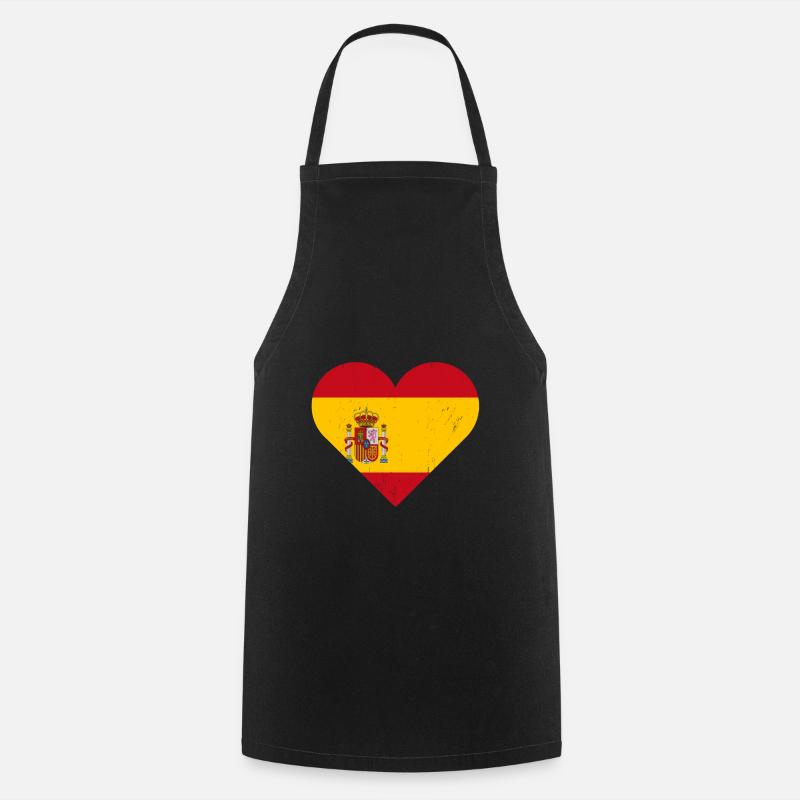 Espagne - Tablier de cuisine - noir
