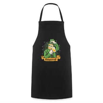 ST. PATRICK'S DAY - Cooking Apron - black - Front - AI Model Male 185 dark (185cm)