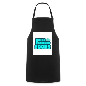 I Read Banned Books 33 - Cooking Apron - black - Front - AI Model Male 185 dark (185cm)