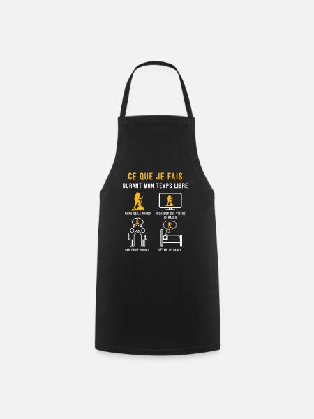 rando temps libre cadeau randonneur - Tablier de cuisine - noir