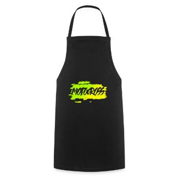 Motocross - Cooking Apron - black - Front - AI Model Male 185 dark (185cm)