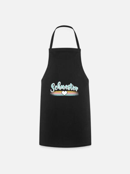 Schwester - Kochschürze - Schwarz