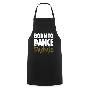 Born To Dance Bachata - Chemise Bachata - Tablier de cuisine - noir - Devant - AI Model Male 185 dark (185cm)