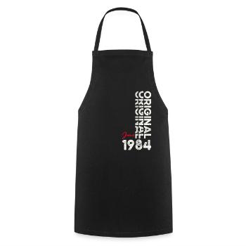 Legend June 1984 Vintage 1984 Birthday 1984 - Cooking Apron - black - Front - AI Model Male 185 dark (185cm)