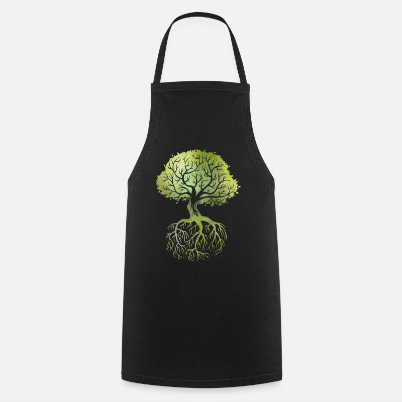 Roots - Tablier de cuisine - noir