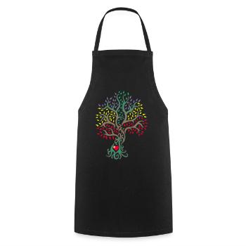 Tree of life in the heart of nature - Cooking Apron - black - Front - AI Model Male 185 dark (185cm)