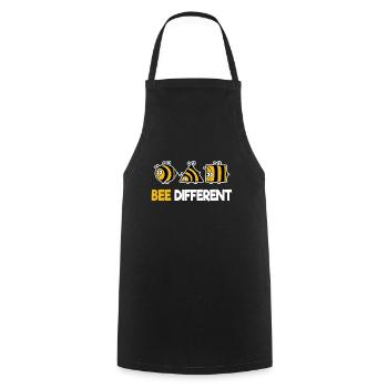 Bee Different abeille miel individuel - Tablier de cuisine - noir - Devant - AI Model Male 185 dark (185cm)