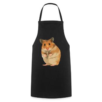 Hamster - Tablier de cuisine - noir - Devant - AI Model Male 185 dark (185cm)