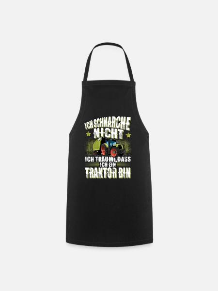 Landwirt Traktor Spruch - Kochschürze - Schwarz