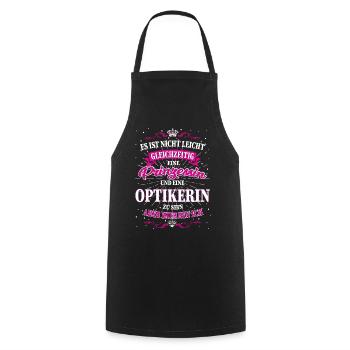 Optikerin und Prinzessin T-Shirt - Kochschürze - Schwarz - Vorne - AI Model Male 185 dark (185cm)
