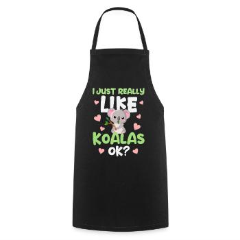 Koala Koala Ours - Tablier de cuisine - noir - Devant - AI Model Male 185 dark (185cm)