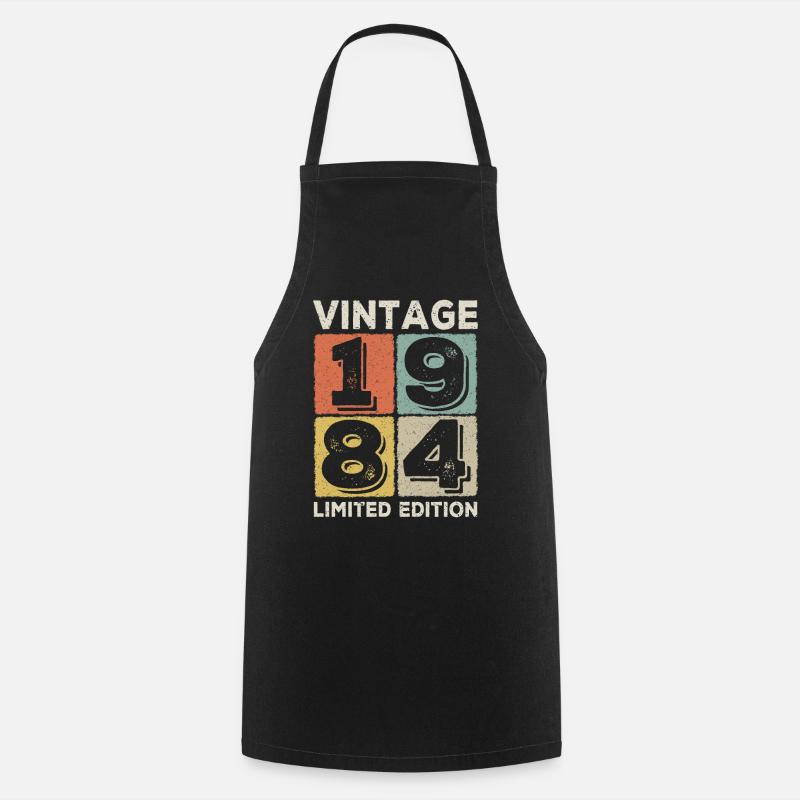 vintage 1984 - Tablier de cuisine - noir