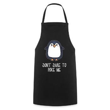 Antarctica Animal Cute Penguin Seabird Statement - Cooking Apron - black - Front - AI Model Male 185 dark (185cm)