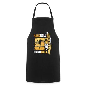 Handball Gold Handball Player Grunge Fan - Cooking Apron - black - Front - AI Model Male 185 dark (185cm)