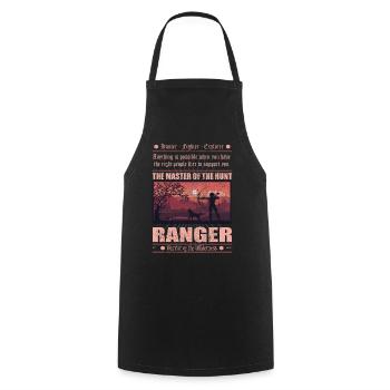 Ranger 2 - Kochschürze - Schwarz - Vorne - AI Model Male 185 dark (185cm)