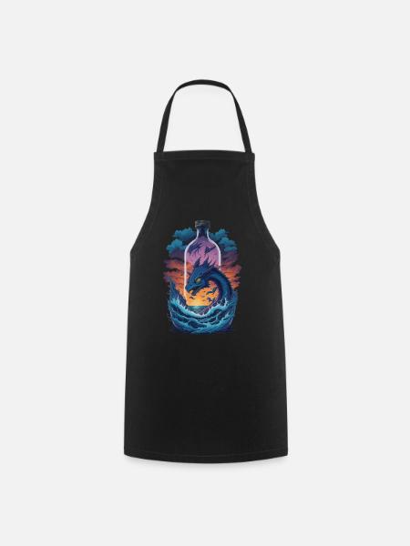 Dragon - Tablier de cuisine - noir