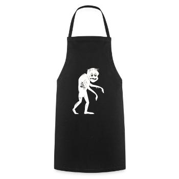 Lustiger Zombie, cooles Design für den Zombies Fan - Kochschürze - Schwarz - Vorne - AI Model Male 185 dark (185cm)