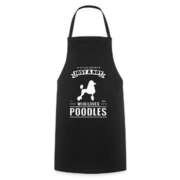 Juste un garçon qui aime la tenue de caniche - Tablier de cuisine - noir - Devant - AI Model Male 185 dark (185cm)
