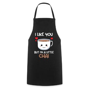 Chai -Teeliebhaber Teeabhängigkeit - Kochschürze - Schwarz - Vorne - AI Model Male 185 dark (185cm)