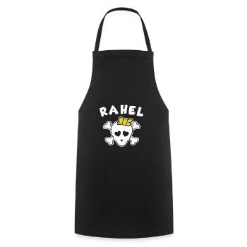 Pirate Rahel Design pour les filles et les femmes - Tablier de cuisine - noir - Devant - AI Model Male 185 dark (185cm)