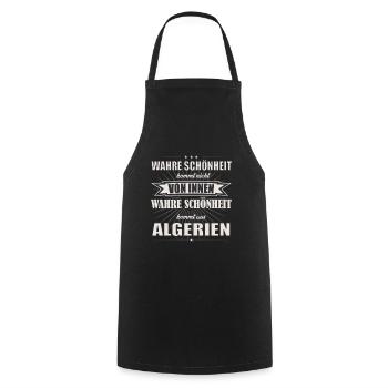 Wahre Schönheit kommt aus Algerien Design - Kochschürze - Schwarz - Vorne - AI Model Male 185 dark (185cm)