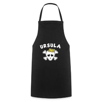 Pirate Ursula Design for Girls and Women - Cooking Apron - black - Front - AI Model Male 185 dark (185cm)