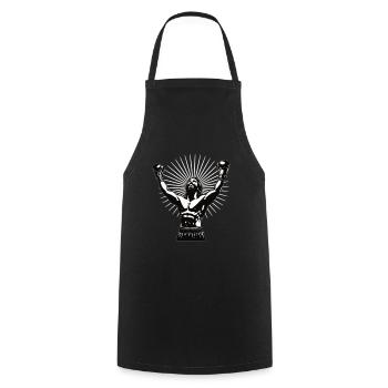 Jesus Boxer avec Victory Pose - design de boxe cool - Tablier de cuisine - noir - Devant - AI Model Male 185 dark (185cm)