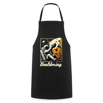 Astronaute de bloc Astronaute Astronaute Cadeau - Tablier de cuisine - noir - Devant - AI Model Male 185 dark (185cm)