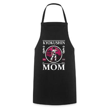 Kyokushin Karate Mom - Kochschürze - Schwarz - Vorne - AI Model Male 185 dark (185cm)