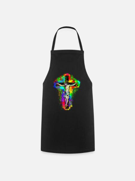 Croix de Jésus-Christ - Tablier de cuisine - noir