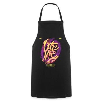 Streetwear Urban Graffiti - Cooking Apron - black - Front - AI Model Male 185 dark (185cm)