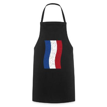 vintage Netherlands flag - Cooking Apron - black - Front - AI Model Male 185 dark (185cm)