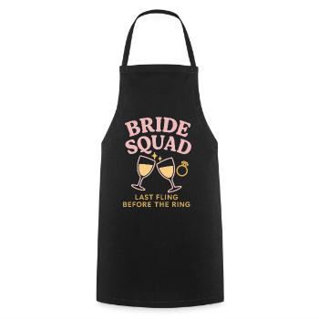 Bride Squad - Cooking Apron - black - Front - AI Model Male 185 dark (185cm)