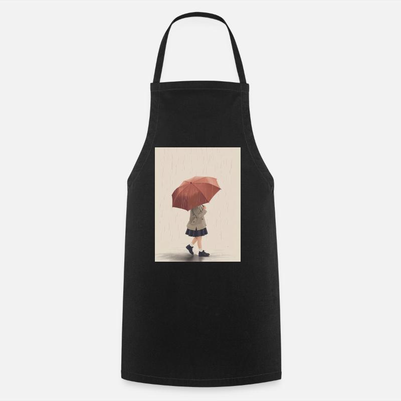 Garde d'Enfant sous Pluie - Tablier de cuisine - noir