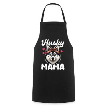 Husky Mama Bandana Brille - Kochschürze - Schwarz - Vorne - AI Model Male 185 dark (185cm)