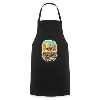 Rothenburg ob der Tauber Magie d’Hiver - Tablier de cuisine - noir - Devant - AI Model Male 185 dark (185cm)