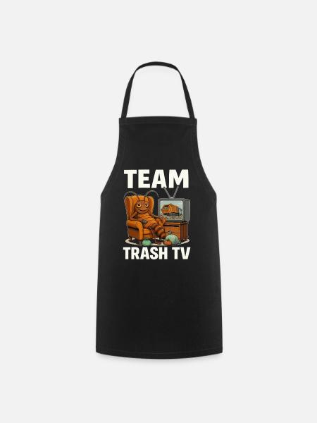 Team Trash TV - Kochschürze - Schwarz
