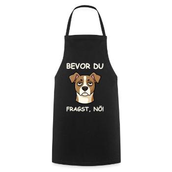 Einfach Nö Hund Lustiger Spruch - Kochschürze - Schwarz - Vorne - AI Model Male 185 dark (185cm)