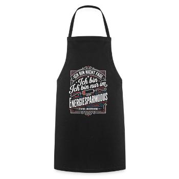 I'm in power saving mode - Cooking Apron - black - Front - AI Model Male 185 dark (185cm)