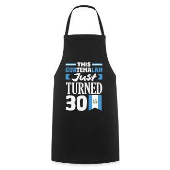 Guatemala Flag T-Shirt Pride & Home Chapín - Cooking Apron - black - Front - AI Model Male 185 dark (185cm)