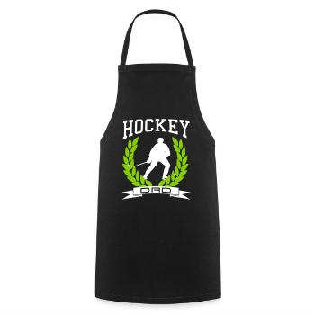 Hockey Dad - Kochschürze - Schwarz - Vorne - AI Model Male 185 dark (185cm)