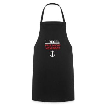 Fall Nicht Vom Boot Lustiges T Shirt - Kochschürze - Schwarz - Vorne - AI Model Male 185 dark (185cm)