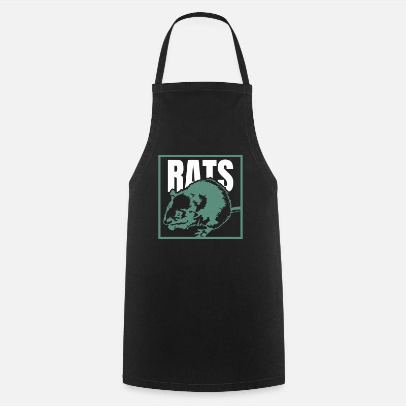rat - Cooking Apron - black