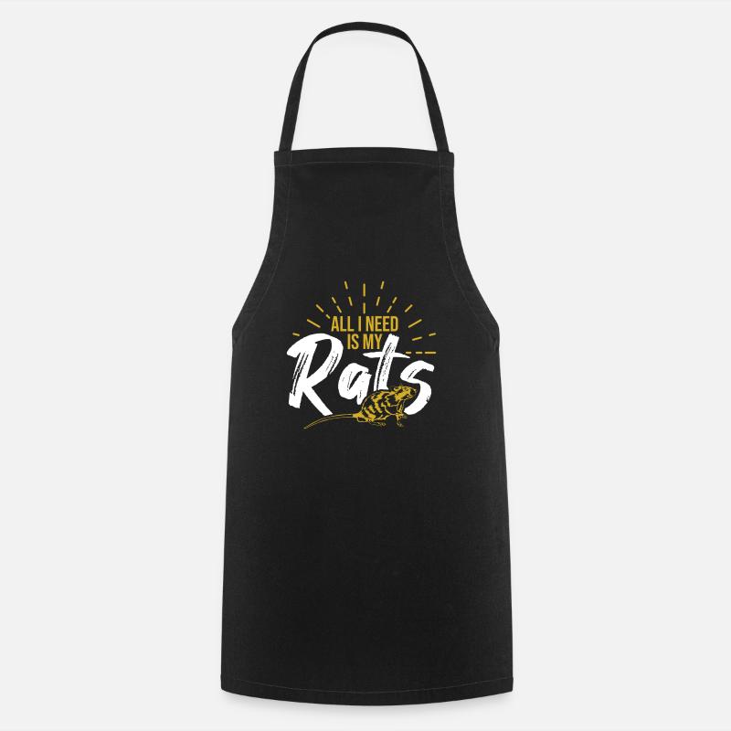 rat - Tablier de cuisine - noir