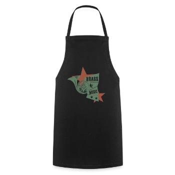 corne corne - Tablier de cuisine - noir - Devant - AI Model Male 185 dark (185cm)