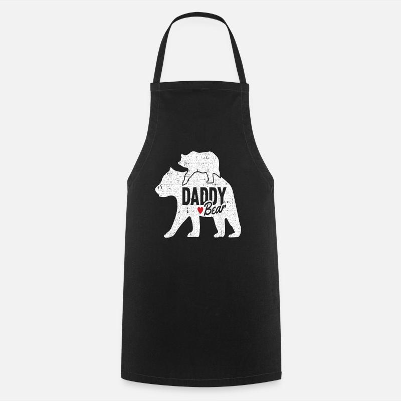 PAPA OURS - Tablier de cuisine - noir