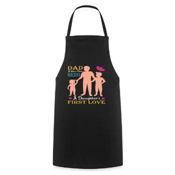 | D’AMOUR DE PAPA HERO Fête des Pères Fête des Pères - Tablier de cuisine - noir - Devant - AI Model Male 185 dark (185cm)