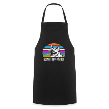 Best cat dad ever best cat dad kitten - Cooking Apron - black - Front - AI Model Male 185 dark (185cm)